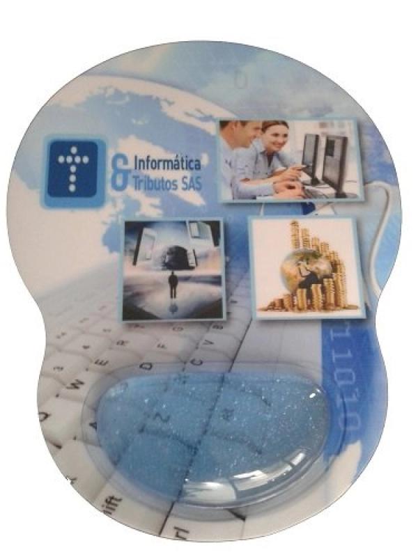 Mouse Pad Ergonómico con Apoya Muñecas en Gel, 24 x 20 cmts