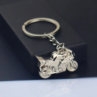 Llavero Metalico en forma de Motocicleta, tamaño 35 x 20 x 10 mm