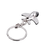 Llavero Metalico 3D en forma de Avion, de 3.7 x 3.3 cmts
