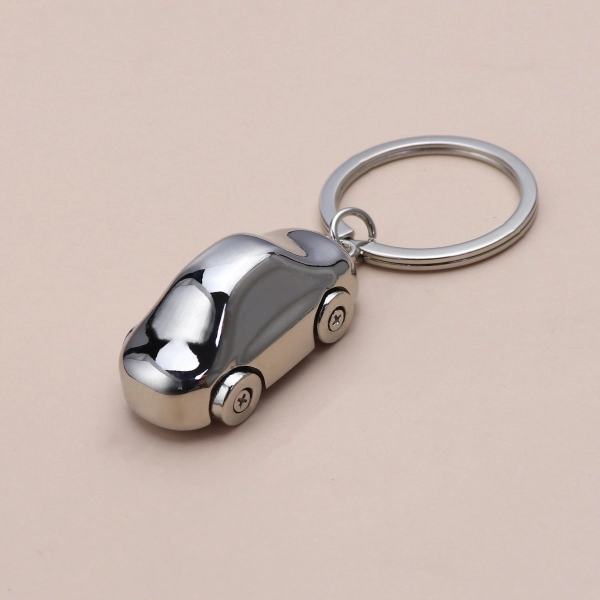 Llavero Metalico 3D en forma de Carro, 41 x 18 mm