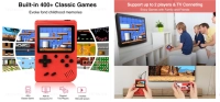 Juegos Retro  Portatiles 400 en 1,  11.5 x 7.5 x 2 cmts