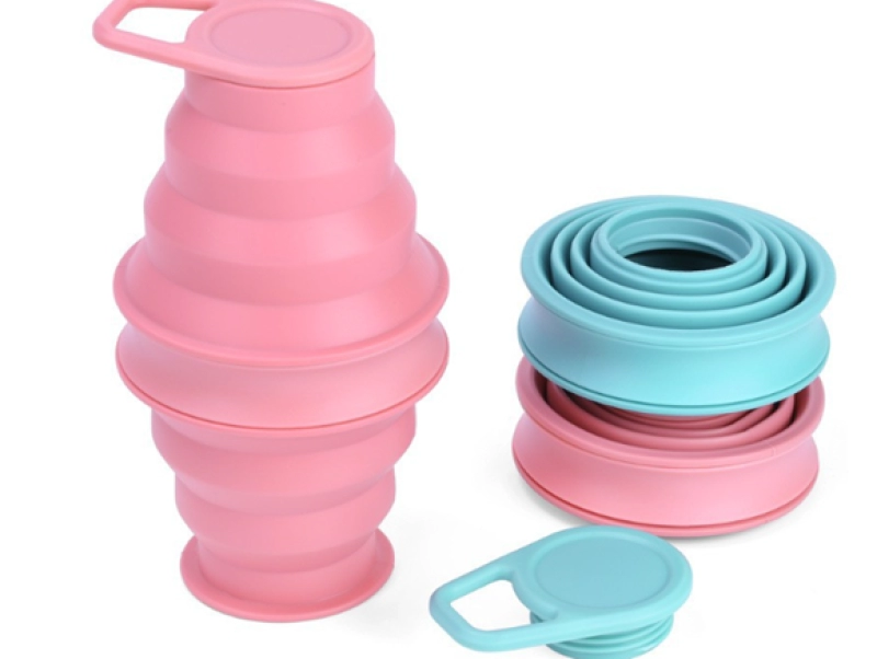 Botella de Agua Colapsible, de 500 ml, en PP + Silicona