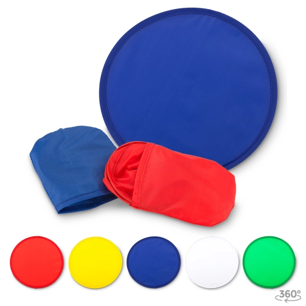 Abanico Plegable en Nylon con estuche, de 25 x 25 cmts