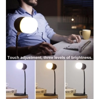 Lampara LED 3 en 1, con Parlante BT y Cargador Inalambrico, 12 x 32 cmts