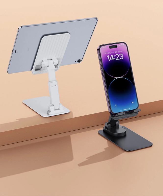 Stand plastico para Celular y Tablet con medida 12 x 6.8 x 2.4 cmts