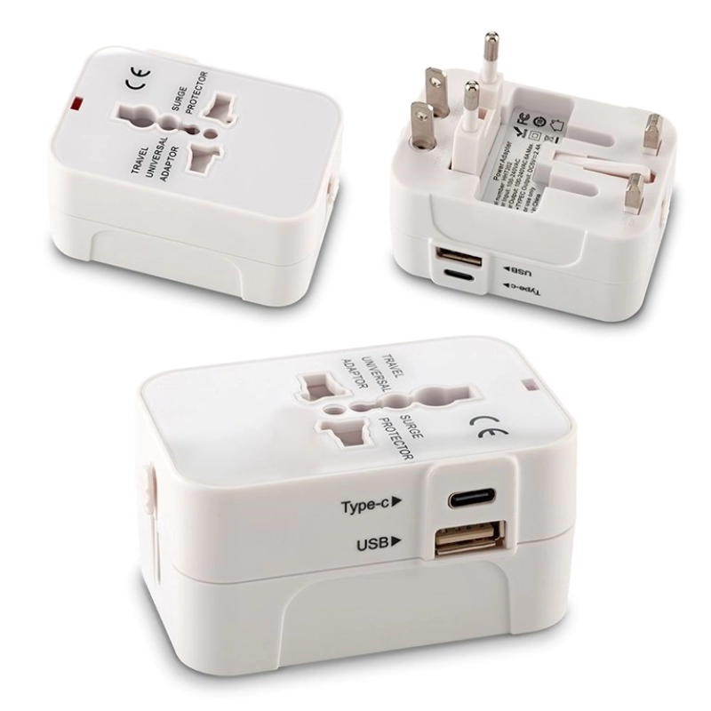 Adaptador para Viajes, en ABS, de 7.5 x 5 cmts