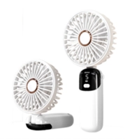 Mini Ventilador Plegable, plastico, recargable, 16 x 5.8 x 5.5 cmts, 1200 mAh