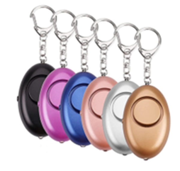 Alarma Personal, en ABS, con  llavero, tamaño 65 x 41 x 22 mm, en caja