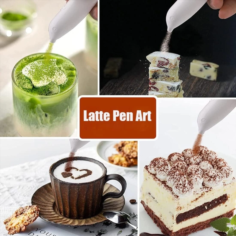 Boligrafo Latte Pen Art, plastico, tamaño 14 x 2.5 x 2 cmts, en caja litografiada