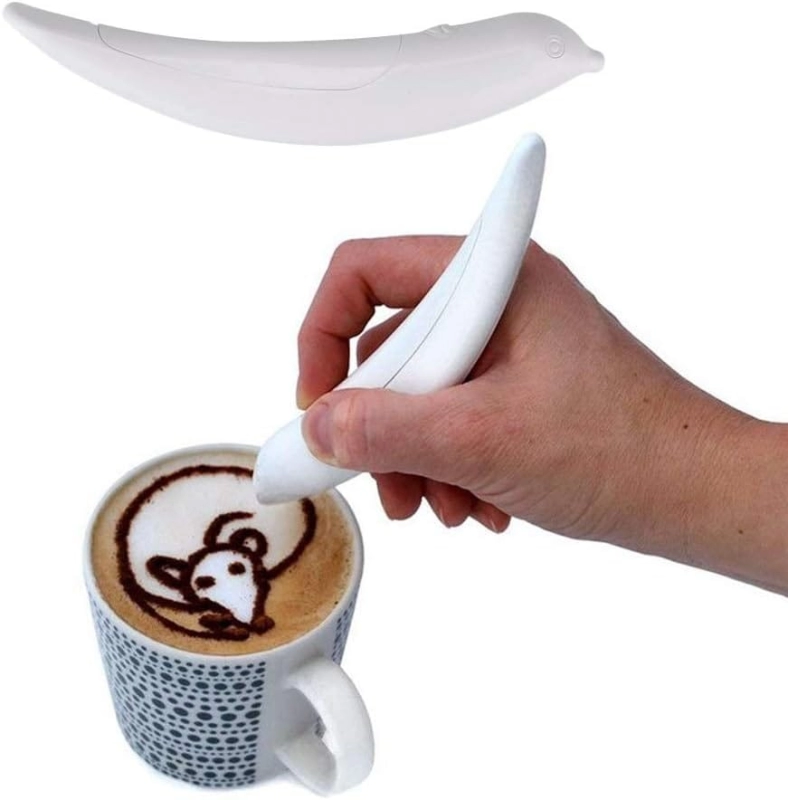 Boligrafo Latte Pen Art, plastico, tamaño 14 x 2.5 x 2 cmts, en caja litografiada