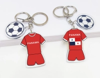 Llavero Acrilico Camiseta y Balon de Futbol