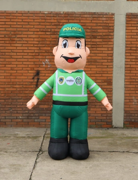 Dummy Inflable Estatico Policia