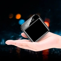 Power Bank Kin, bateria externa de 10.000 mAh, tamaño 8 x 8 x 2.2 cmts