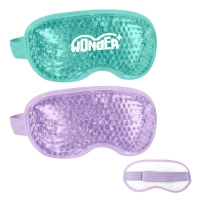 Antifaz con Gel adentro, para frio o calor, con elastico, tamaño 19 x 9 cmts