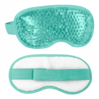 Antifaz con Gel adentro, para frio o calor, con elastico, tamaño 19 x 9 cmts