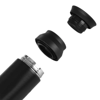 Mug Valdez 500 ml, en Acero Inoxidable, doble capa termica, 21 x 6.5 cmts