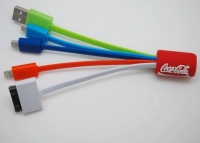 Cable Multiconector x 3 en PVC 3D en diseño personalizado