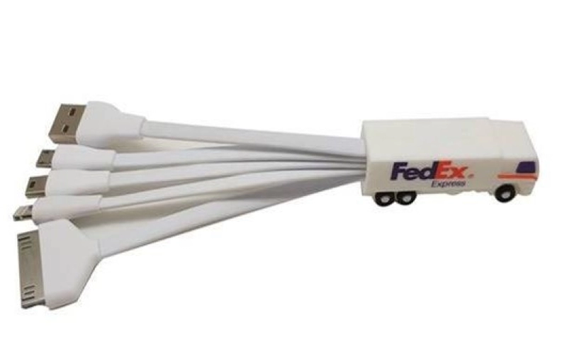 Multiconector x 3 en PVC en 3D en diseño personalizado de Camion