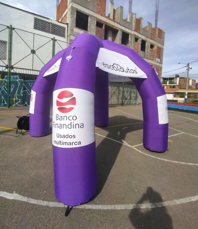 Dummy Inflable Carpa tipo Araña, de 3 x 3 metros