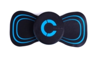 Masajeador Cervical Parche, diametro 5.7 cm, grosor 1.8 cm, no necesita baterias.