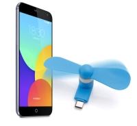 Ventiladores para Celular con conector tipo C en silicona, 8.5 x 3.5 cmts