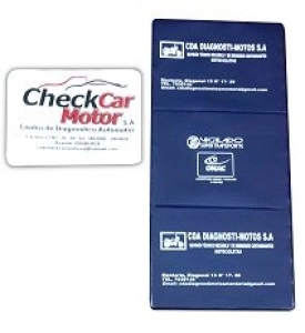Portadocumentos de 3 cuerpos, para Soat del Carro, tamaño 24 x 12 cmts