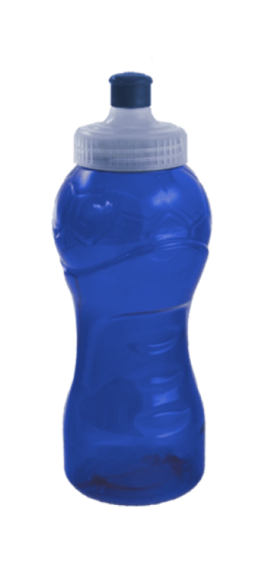 Botilito Balon, de 630 ml, 21 onzas,  tapa Push-üll. 21 x 8.1 cmts, en PVC/PP