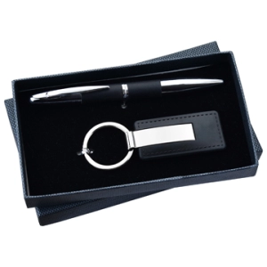 Set de Regalo en Caja con Llavero y Boligrafo