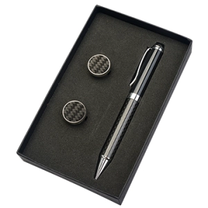 Set de Regalo en Caja, Mancornas y Boligrafo