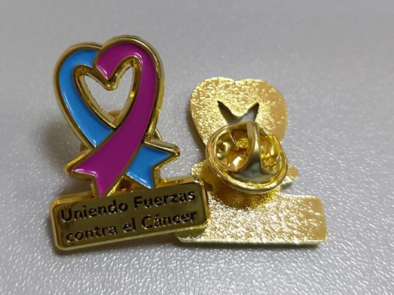 Pin Metalico en bajo relieve relleno a 2 colores