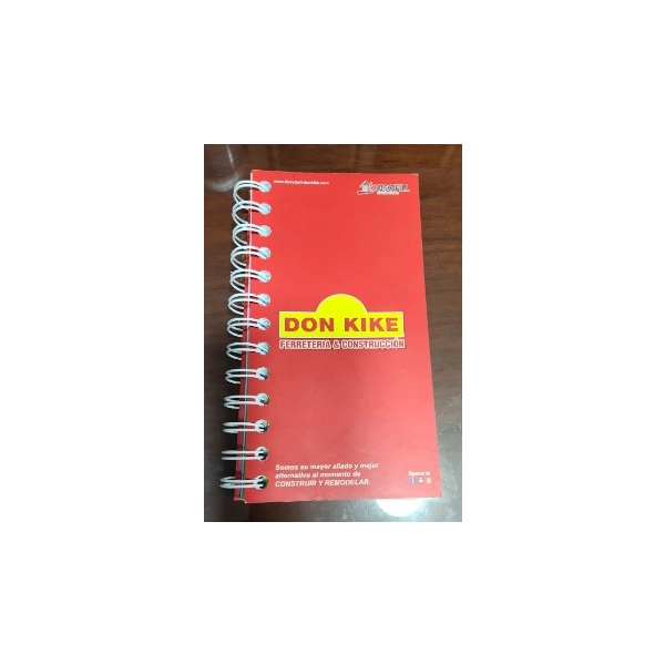 Cuaderno Argollado Pasta Dura, tamaño 25 x 17.5 cmts