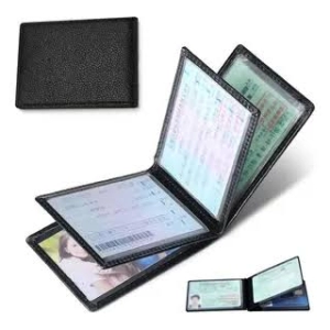 Portadocumentos Terragona, en cuerina, con 6 bolsillos, 12 x 10 cmts