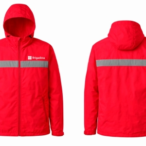 Chaqueta Impermeable Freeport, windbreaker, con capucha y reflectivo