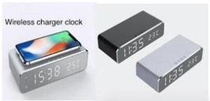 Reloj Despertador con Cargador Inalámbrico 5W.
