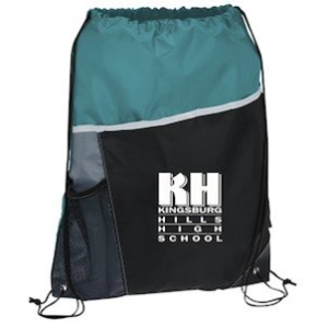 Tula Bicolor Honduras, impermeable, bolsillo lateral en malla, 33 x 47 cmts