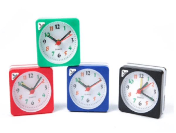 Reloj Despertador en ABS, 5.7 x 5.6 x 2.9 cmts