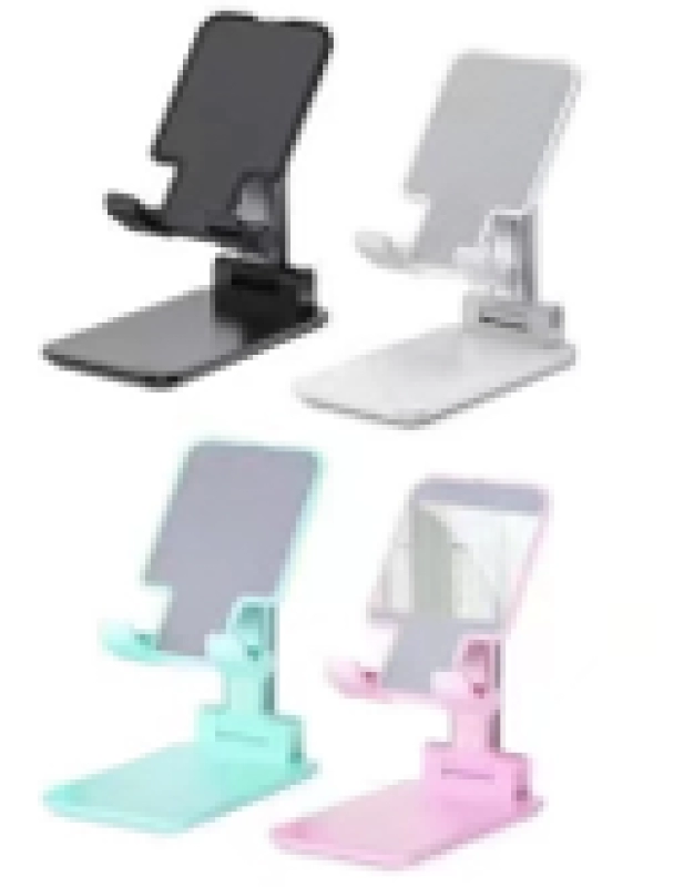 Stand Plastico plegable para Celular y Tablet, tamaño 6.6 x 11 x 2.4 cmts