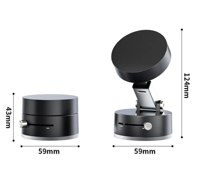 Stand Plastico para Celular con Succion al Vacio,  tamaño 5.9 x 4.3 cmts