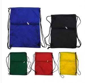 Tula Las Vegas, Impermeable, bolsillo frontal con zipper, 46 x 33 cmts