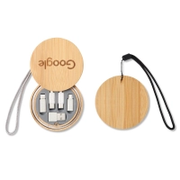 Set de Carga en Bambu, con cuerda de colgar, de 7 cmts de diametro