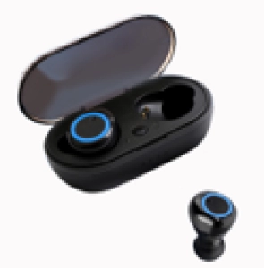 Audifono BT version 5.0, en ABS, 7.5 x 4.3  x 2.8 cmts