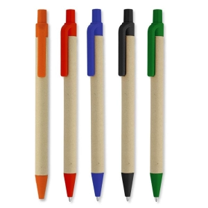 Boligrafo Ecológico Fenix, 14.4 cmts, en carton reciclado