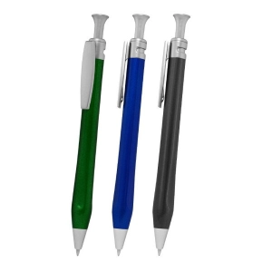 Boligrafo Martin, plastico, con clip plateado