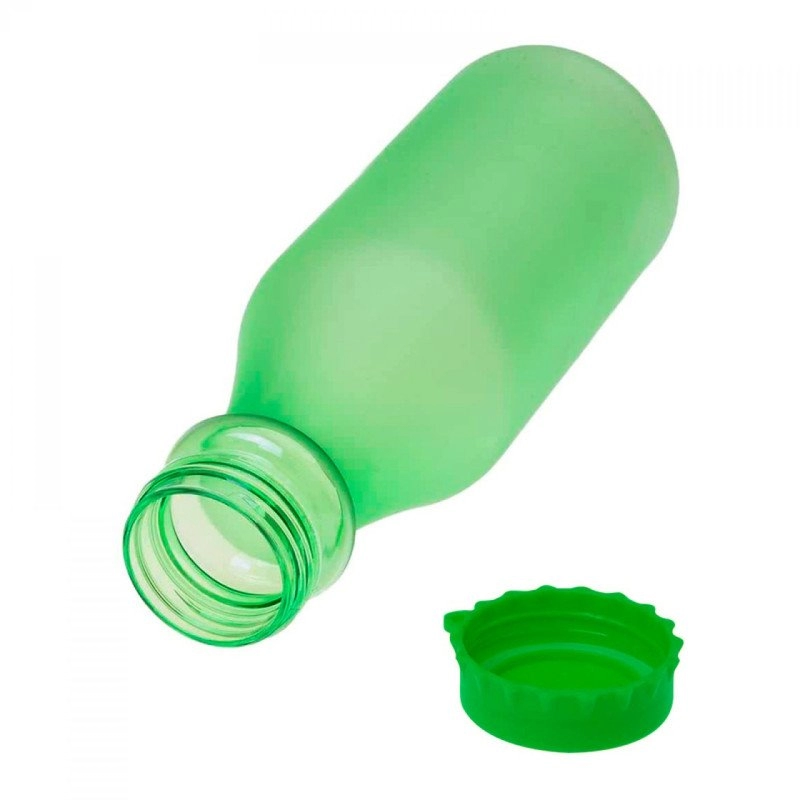 Botella Milk, plástica, tapa retro, 550 ml., 21 x 6.5 cmts de diametro