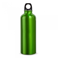 Botella Murray, en aluminio, 500 ml,  con tapa plástica, 21,5 x 6.5 cmts