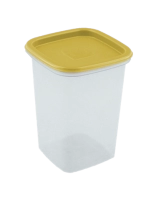 Recipiente Multiusos 0.5 Litro, con tapa, 12.4 x 9.2 x 9.2 cmts, en PP