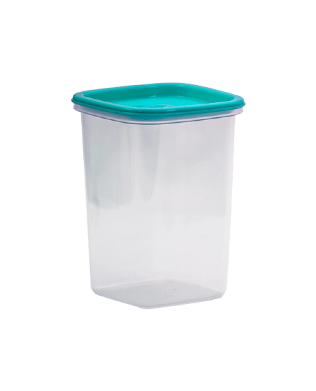Recipiente Multiusos 0.5 Litro, con tapa, 12.4 x 9.2 x 9.2 cmts, en PP