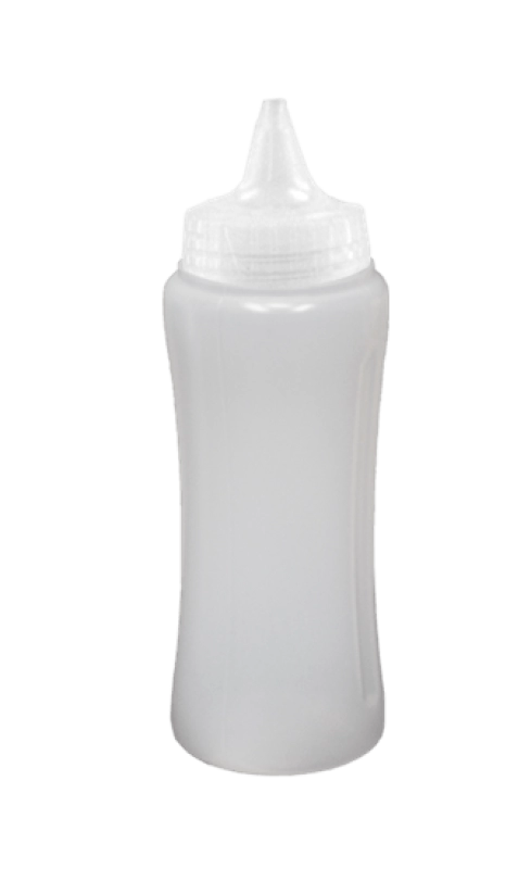 Botella Para Salsas, 150 ml, 5 onzas, 15.7 x 4.7 cmts, en Polietileno