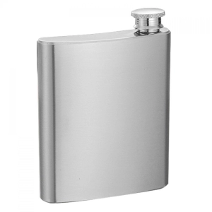 Licorera Concert, en acero inoxidable, 4 onzas, 9.1 x 7 x 2 cmts