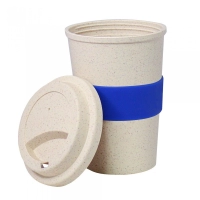 Mug Boo, en fibra de bambu biodegradable,  420 ml,  13.4 x 9.3 cmts